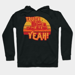 Truck Yeah! Trashy Trucker Vintage Sunset Hoodie